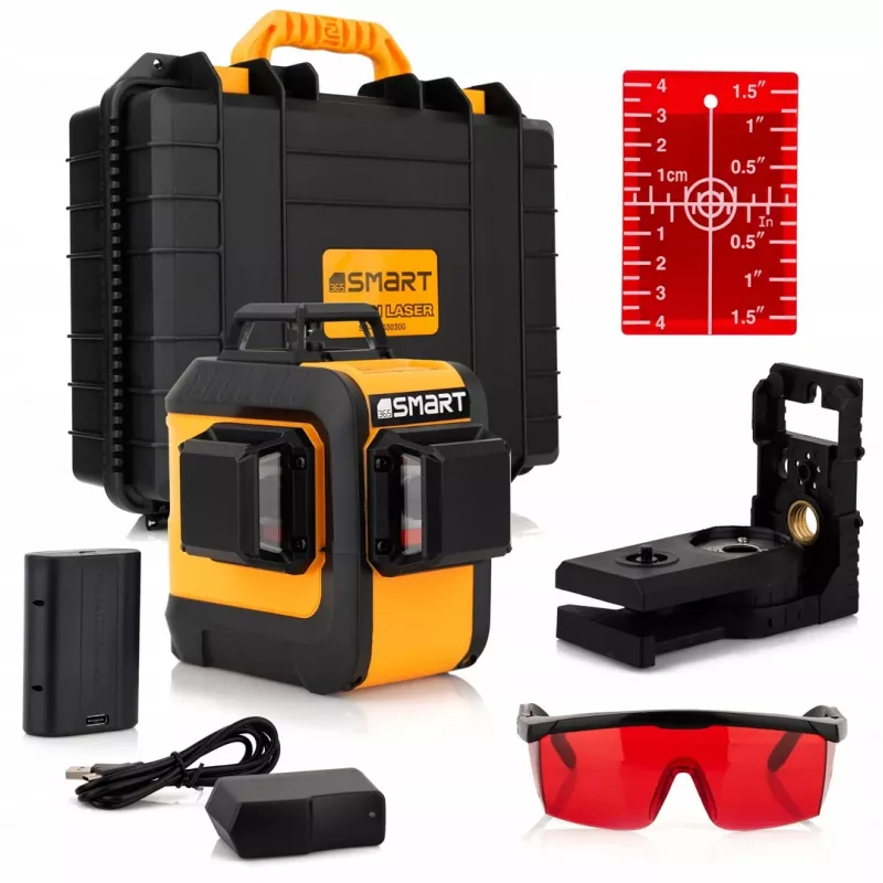 Lasernivelleerapparaat Smart 06-03015R rode straal, bereik 15 m