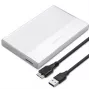 Behuizing voor 2,5-inch SATA-SSD/HDD QOLTEC 52278 USB 3.0, ondersteunt tot 2 TB