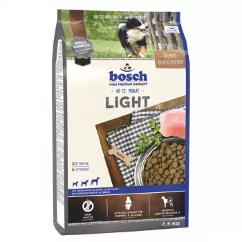 Droogvoer voor honden Bosch LIGHT 2,5 kg — veterinair dieet voor volwassen honden, kip, 20 % eiwit, 6 % vet, 7 % ruwe vezel