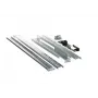 Rack-inbouwrailkit EVER W/OP-ZA00-0001/00 montagekit, zilveren/zwarte rail, voor kastinstallatie