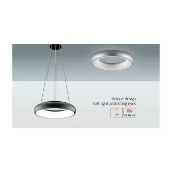 Synergy 21 LED-rondlamp Donut nw zilver 25w