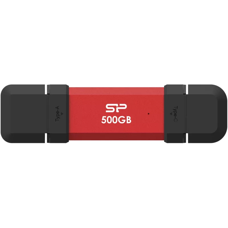 Draagbare SSD Silicon Power DS72 500 GB, USB-C/USB-A 3.2 Gen 2