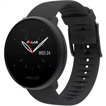 Polar Ignite 2 - zwart & parelmoer - sporthorloge met band - silicone - zwart - bandmaat: S/L - Bluetooth - 35 g (90085182)