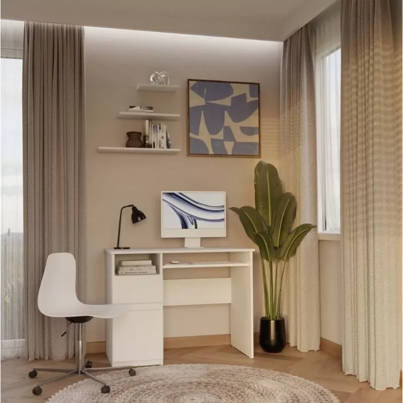 PORTO Left Desk, wit