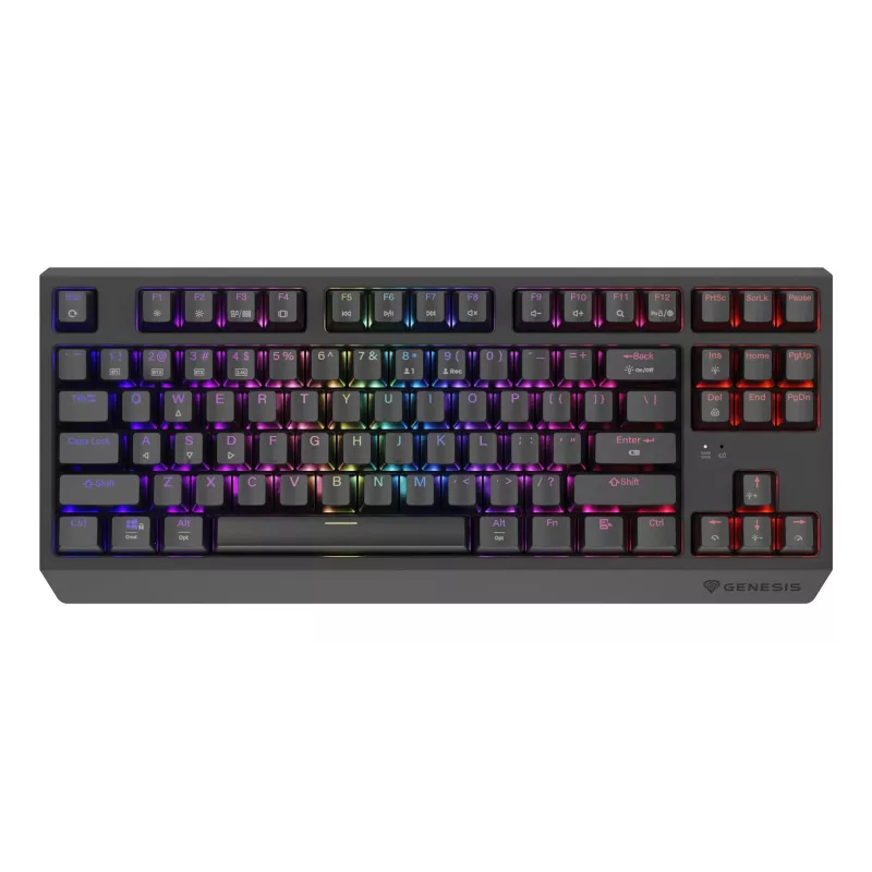 GENESIS Thor 230 TKL toetsenbord gaming USB + RF draadloos + Bluetooth QWERTY US Engels zwart