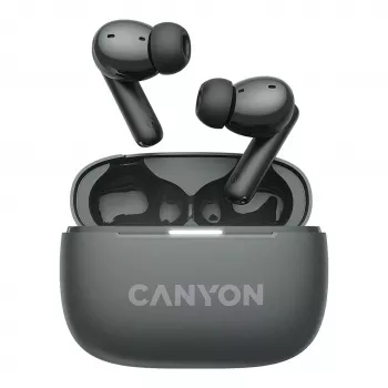 Canyon CNS-TWS10BK Hoofdtelefoon en headset True Wireless Stereo (TWS) In-ear voor bellen/muziek/sport/dagelijks gebruik USB Type-C Bluetooth Zwart (CNS-TWS10BK)