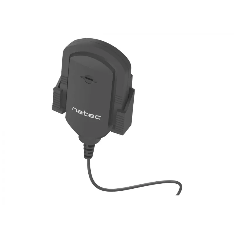 Kleefmicrofoon NATEC NMI-1352, bedraad 3,5 mm, gevoeligheid -58 dB, 50–16000 Hz, 1,8 m kabel, 20 g