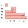 GMK FPTK5052 Additional Kit ABS-toetsen, double-shot, uitbreidingsset voor ISO en ANSI, pastelroze