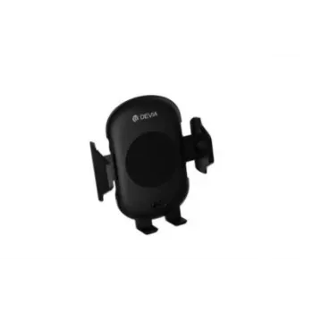Draadloze auto-laadhouder Devia Smart Serie infraroodsensor — zwart
