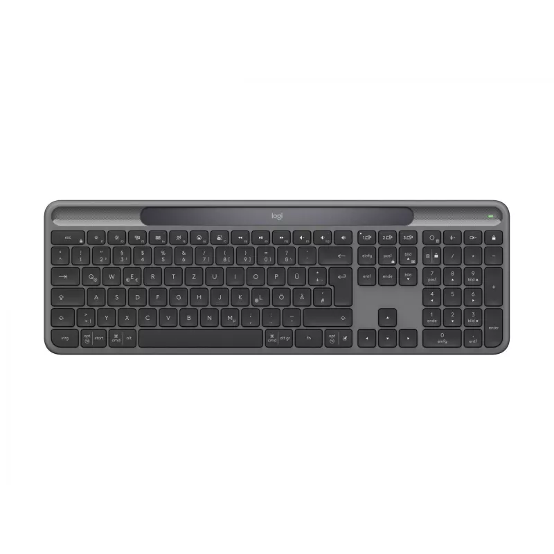 Logitech Signature Slim Solar+ K980 draadloos toetsenbord, Duitse QWERTZ, grafiet