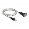 DeLOCK 63465 USB 2.0 Type-A naar serieel RS-422/485 adapter, 6-pins klemmenblok, 1,8 m, zwart/transparant
