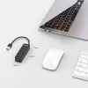 UNITEK uHUB Q4 USB 3.2 Gen 1 (3.1 Gen 1) Type-A 5000 Mbit/s zwart