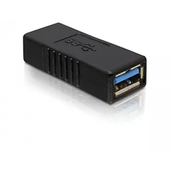 DELOCK USB 3.0-A adapter USB-A naar USB-A zwart, USB 3.0 gegevensoverdracht