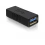 DELOCK USB 3.0-A adapter USB-A naar USB-A zwart, USB 3.0 gegevensoverdracht