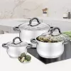 MAESTRO MR-3522-6M-BLACK 6-delige pannenset