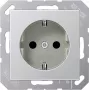 Inbouwdoos JUNG A 1520 AL aluminium voor type-F stopcontacten — model A1520AL