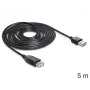 USB-kabel DeLOCK EASY-USB 2.0-A 5m zwart