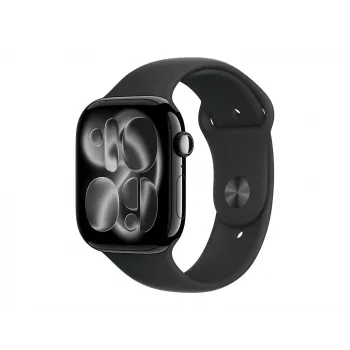 Apple Watch Series 11 | Smartwatch | GPS (satelliet) | LTPO OLED Always-On Retina | waterdicht | Jet Black