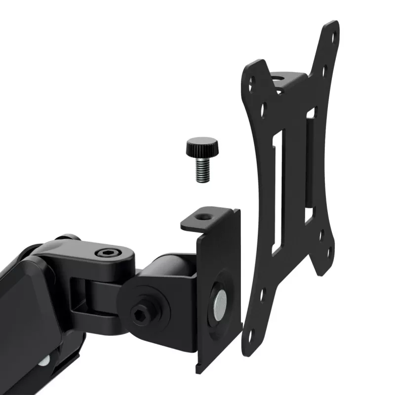 Monitorbeugel MACLEAN MC-135 gasdrukveer voor 17-inch–32-inch beeldschermen, belasting 2–10 kg, zwart