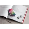 Telefoonhoesje iKins voor iPhone XR – waterbloemen-design, wit