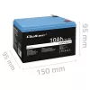 Accupack LiFePO4 QOLTEC 10Ah 12,8V 128Wh met geïntegreerde BMS