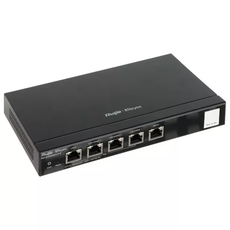Ruijie Networks RG-EG305GH-P-E bekabelde router Zwart