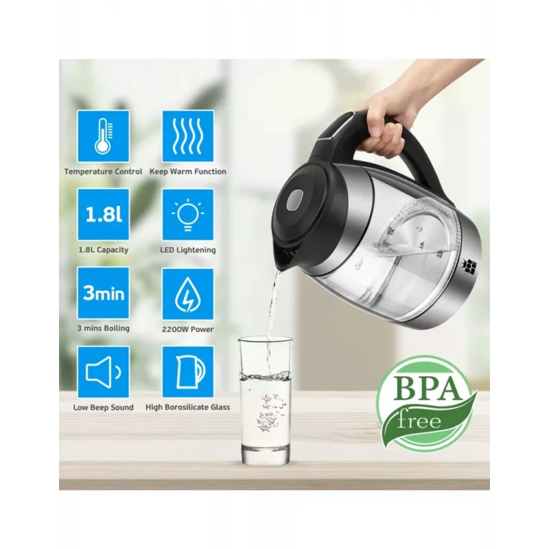 Elektrische waterkoker Forme FKG-418 1,7 l 2200 W wit