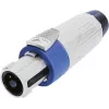 Neutrik NLT4FXX stekker zilver, blauw 1 st. (NLT4FXX)