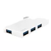 USB 3.0 4-poorts hub, zilver