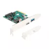 DeLOCK PCI Express x4-kaart 1 x USB Type-C 1 x USB Type-A 10 Gbit/s