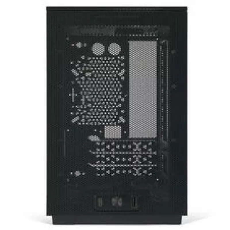 Mini ITX/ATX pc-behuizing ssupd Meshroom D (CS-MRD-BK-1) — compacte zwarte behuizing met mesh-panelen