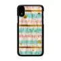 Telefoonbeschermhoes iKins voor iPhone XR — mint-zwarte beschermhoes