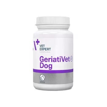 Voedingssupplement VETEXPERT GeriatiVet Dog 45 capsules — voor oudere honden, tabletvorm, geschikt voor alle rassen, vrij van conserveringsmiddelen en gluten