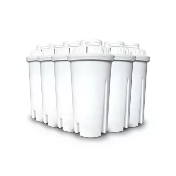 Vervangende waterfiltercartridges set voor Turbo-heetwaterdispenser Caso 01841 — 6 stuks, wit