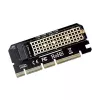 Uitbreidingskaart, adapter M.2 NVMe M-Key PCI-E Savio AK-41