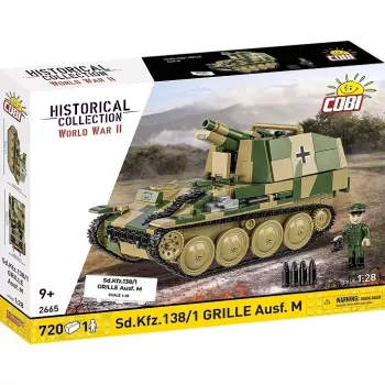 Bouwmodelbouwpakket Cobi SD.KFZ.138/1 Grille, 720 onderdelen, tentoonstellingsmodel