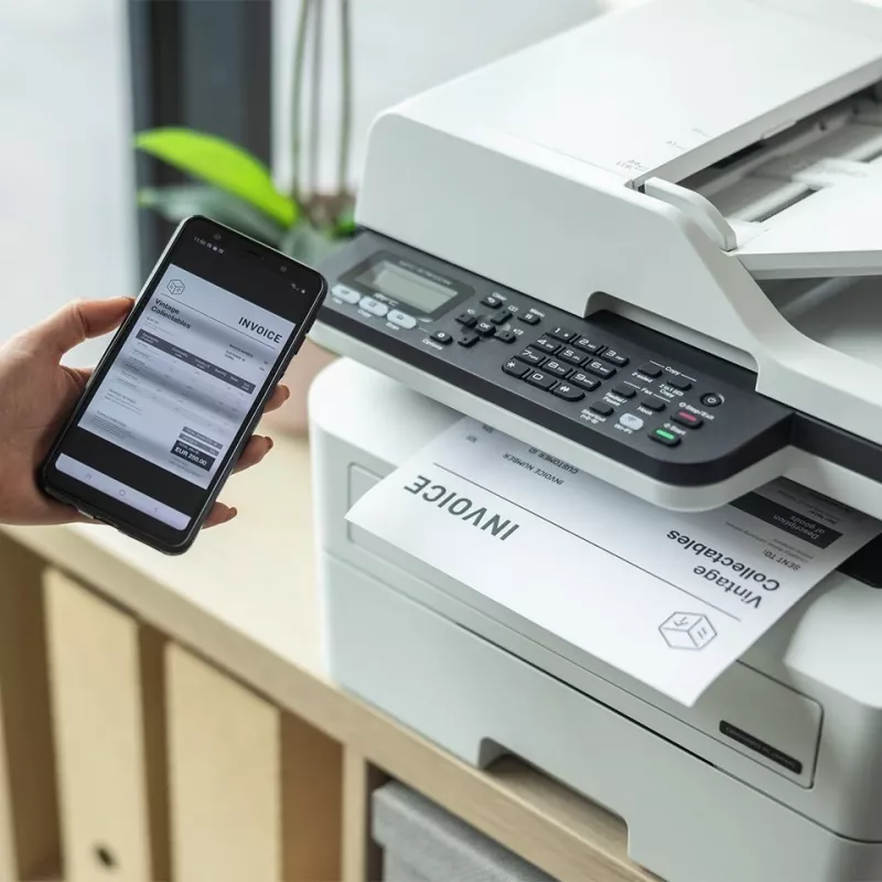 Brother MFC-B7800DN multifunctionele printer, zwart-wit laser, A4, 4-in-1 (printen/scannen/kopiëren/faxen), duplex, 34 ppm, ADF, Ethernet, USB 2.0