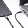 Akyga AK-USB-34 USB-C-naar-USB-C-Thunderbolt-3-kabel, 40 Gbit/s, 100 W, 1,5 m, zwart