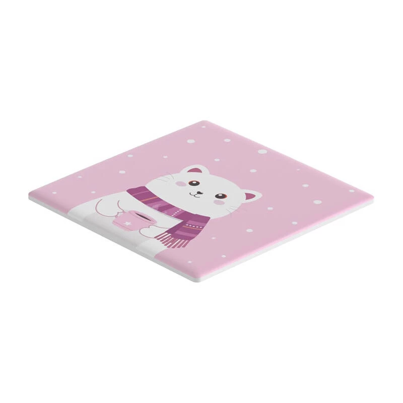 Decoratieve afdekking Sonoff T5-1C-86-cartoon voor touch-schakelaar — enkelvoudig frame 86x86 mm afdekplaat