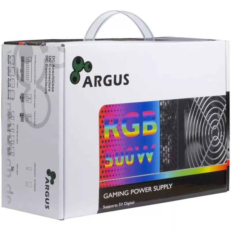 Voeding INTER-TECH Argus RGB 80PLUS Bronze 500W Retail