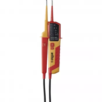 Spannings- en doorgangstester Wiha 45216 12–1000 V AC, handtester voor wisselspanning en doorgang