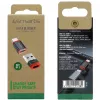 Interface-adapter 4smarts 541615 – USB Type-A (host) naar USB Type-C (uitgang), zwart, rechte stekker-naar-bus, 2-pack
