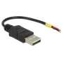USB-kabel DeLOCK 85250 USB 2.0 0,1 m zwart