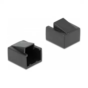 DeLOCK 86470 Stofkap voor RJ45-stekker, zwart, 10 stuks