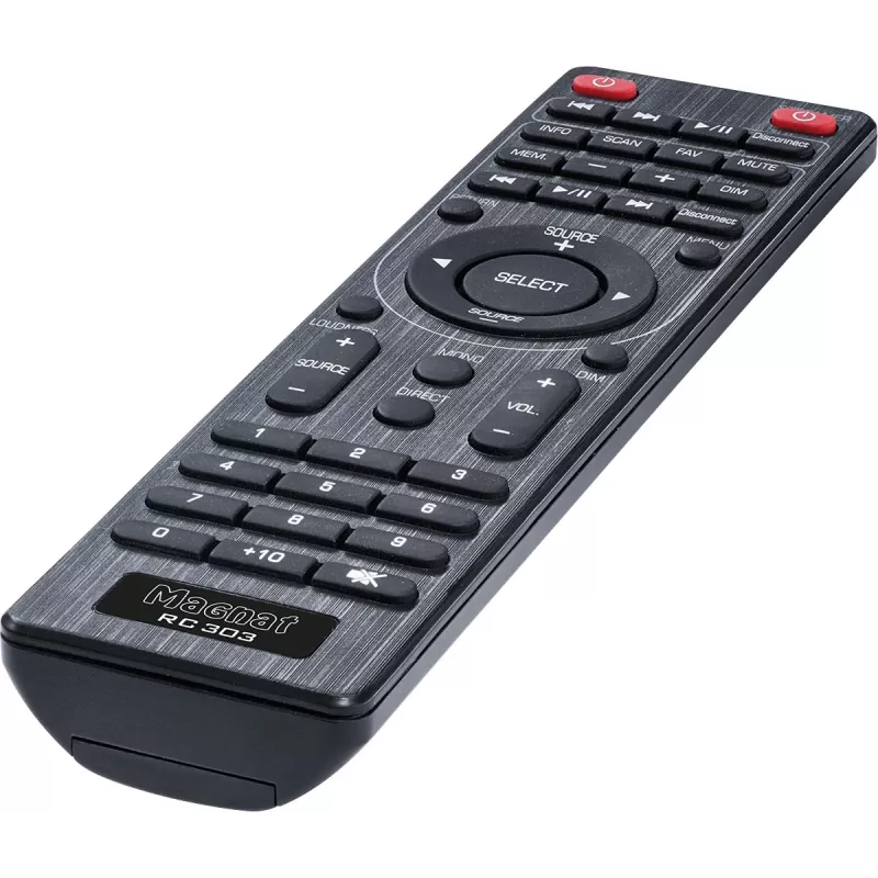 Stereo-receiver Magnat MC 400 — 2.0 kanalen, 40 W per kanaal, cd-speler, Wi-Fi, Bluetooth, DAB/FM, ethernet (zwart)