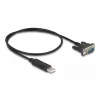 DeLOCK USB 2.0 naar serieel RS-232 adapter 50 cm FTDI zwart
