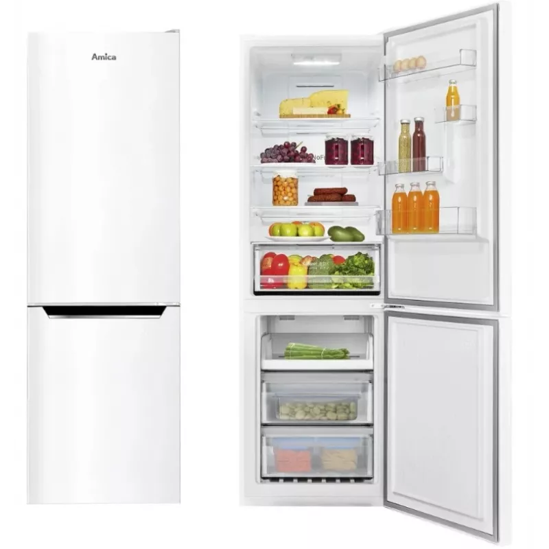 Koel-vriescombinatie AMICA FK3506.2FW(E) 350 L, energie-efficiëntieklasse E