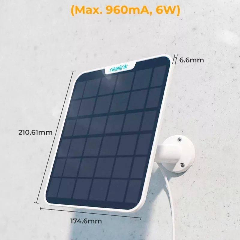 Reolink Solar Panel 2 Batterijgevoede camera 6W USB Type-C IP65