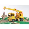 Kraanwagen BRUDER MAN BR-02754, ABS-constructie, geel, voor kinderen vanaf 4 jaar (zonder licht- en geluidsmodule)