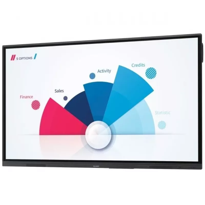 Sharp PN-L752B interactief whiteboard 190,5 cm (75 inch) 3840 x 2160 pixels touchscreen zwart